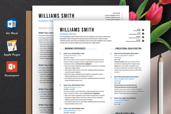 Download Free Resume Cv Template Word Apple Pages - Cv template Collection